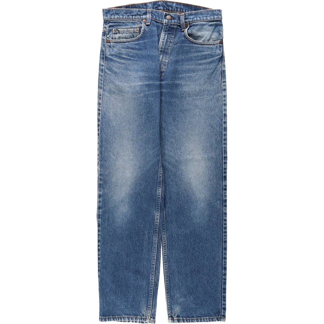 90'S Levi's 505-0216 Tapered Denim Pants, Made in USA, Men's, Size W33, Vintage cotton blue type Vintage Second Hand
