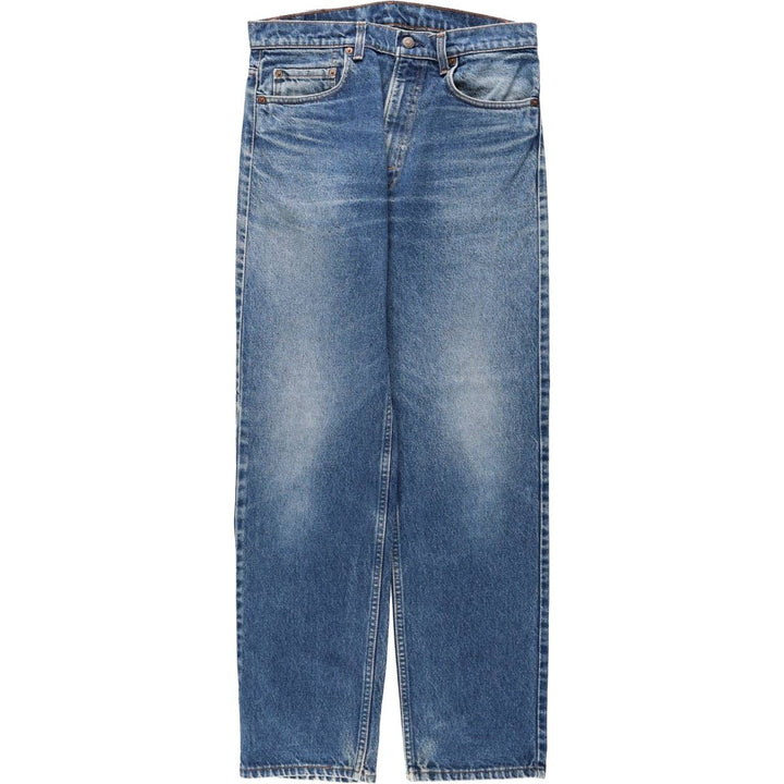 90'S Levi's 505-0216 Tapered Denim Pants, Made in USA, Men's, Size W33, Vintage cotton blue type Vintage Second Hand