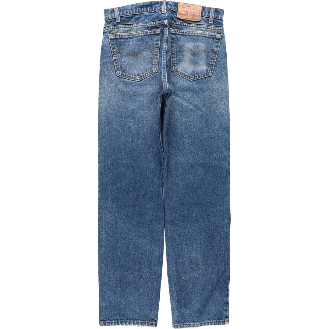 90'S Levi's 505-0216 Tapered Denim Pants, Made in USA, Men's, Size W33, Vintage cotton blue type Vintage Second Hand