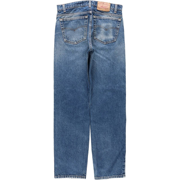 90'S Levi's 505-0216 Tapered Denim Pants, Made in USA, Men's, Size W33, Vintage cotton blue type Vintage Second Hand