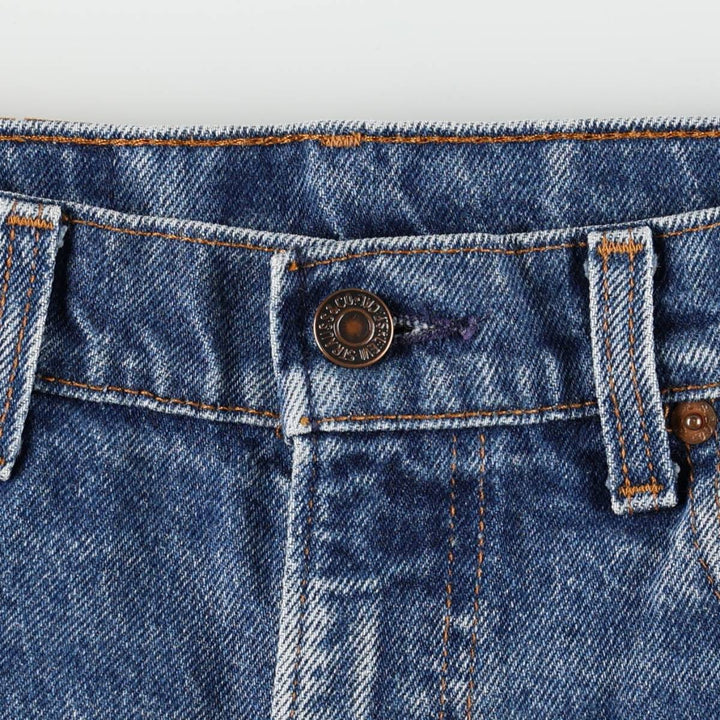90'S Levi's 505-0216 Tapered Denim Pants, Made in USA, Men's, Size W33, Vintage cotton blue type Vintage Second Hand