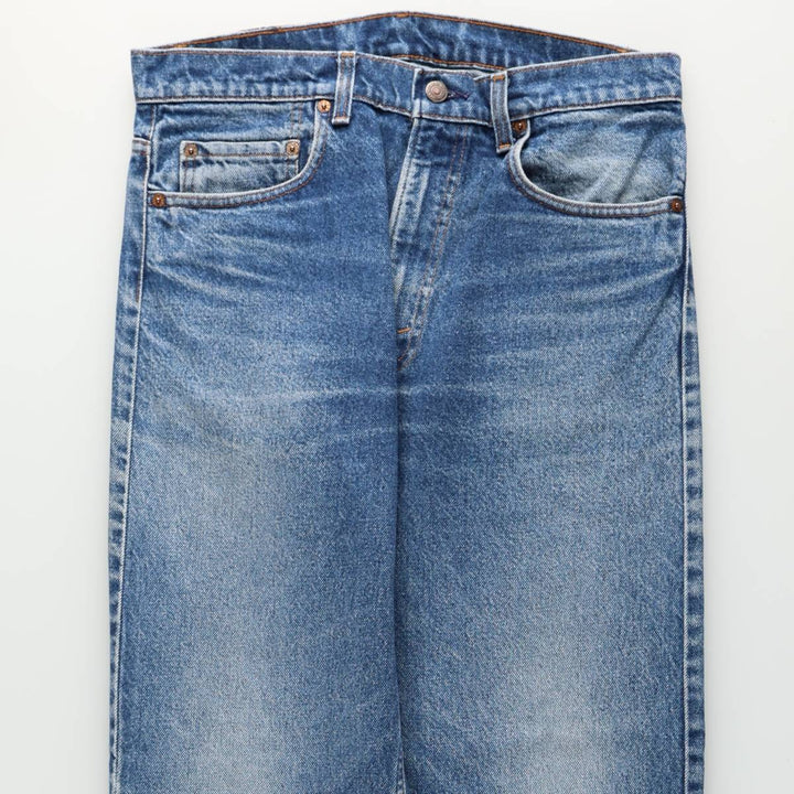 90'S Levi's 505-0216 Tapered Denim Pants, Made in USA, Men's, Size W33, Vintage cotton blue type Vintage Second Hand