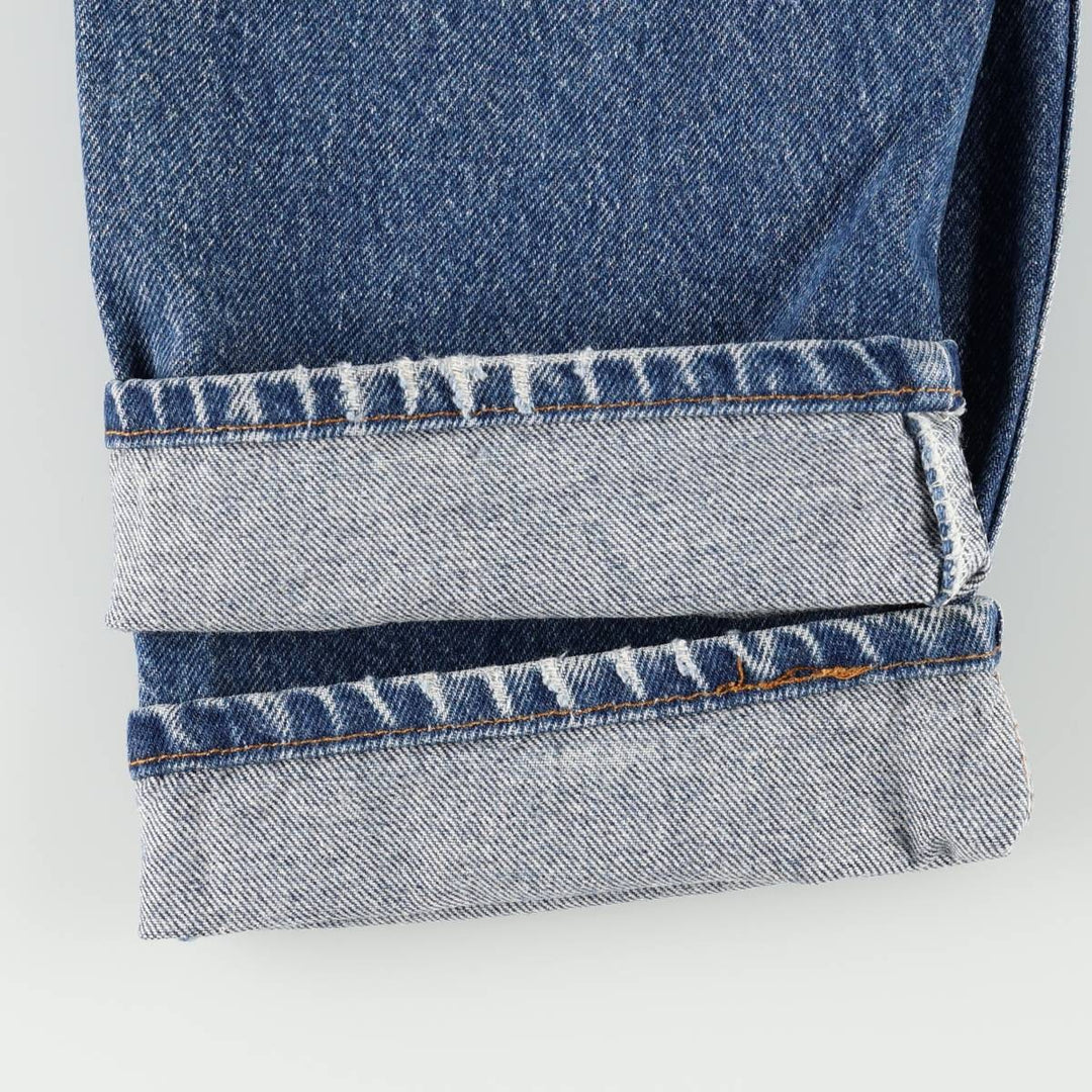 90'S Levi's 505-0216 Tapered Denim Pants, Made in USA, Men's, Size W33, Vintage cotton blue type Vintage Second Hand