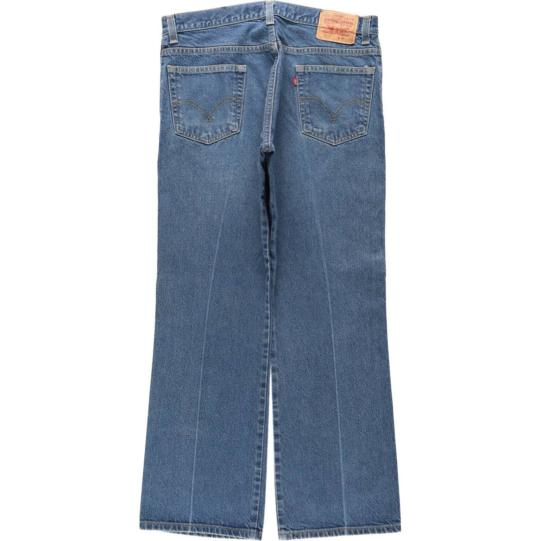 Levi's 517 Boot Cut Denim Pants, Men's, Size 36 cotton blue type Vintage Second Hand