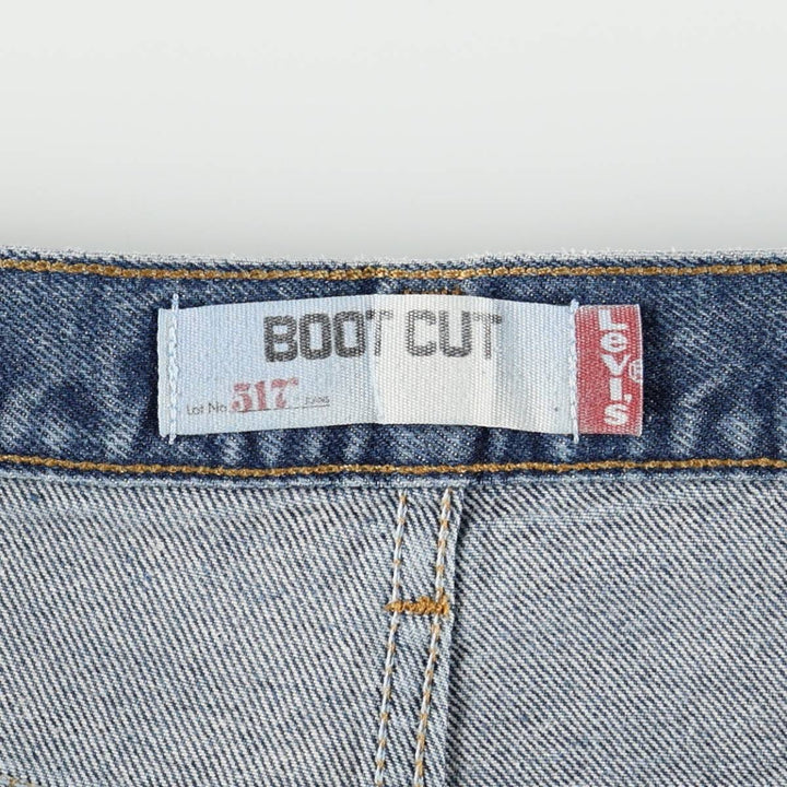 Levi's 517 Boot Cut Denim Pants, Men's, Size 36 cotton blue type Vintage Second Hand