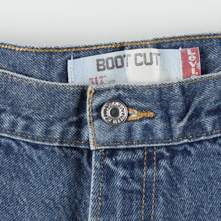Levi's 517 Boot Cut Denim Pants, Men's, Size 36 cotton blue type Vintage Second Hand