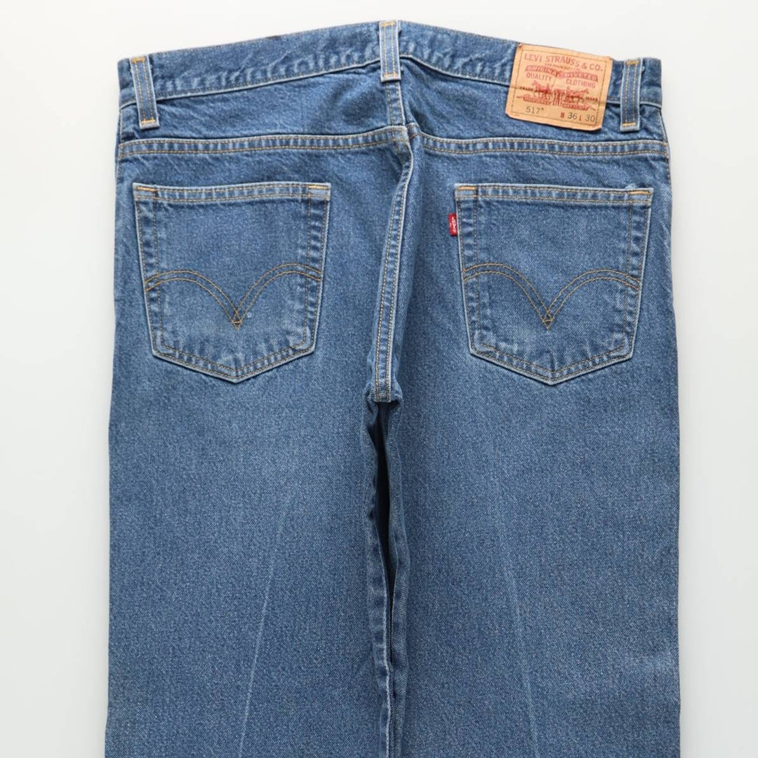 Levi's 517 Boot Cut Denim Pants, Men's, Size 36 cotton blue type Vintage Second Hand