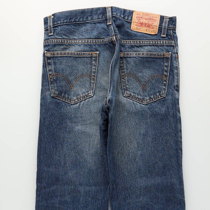 Levi's 517 BOOT CUT Bootcut denim pants for men, size w32 cotton blue type Vintage Second Hand