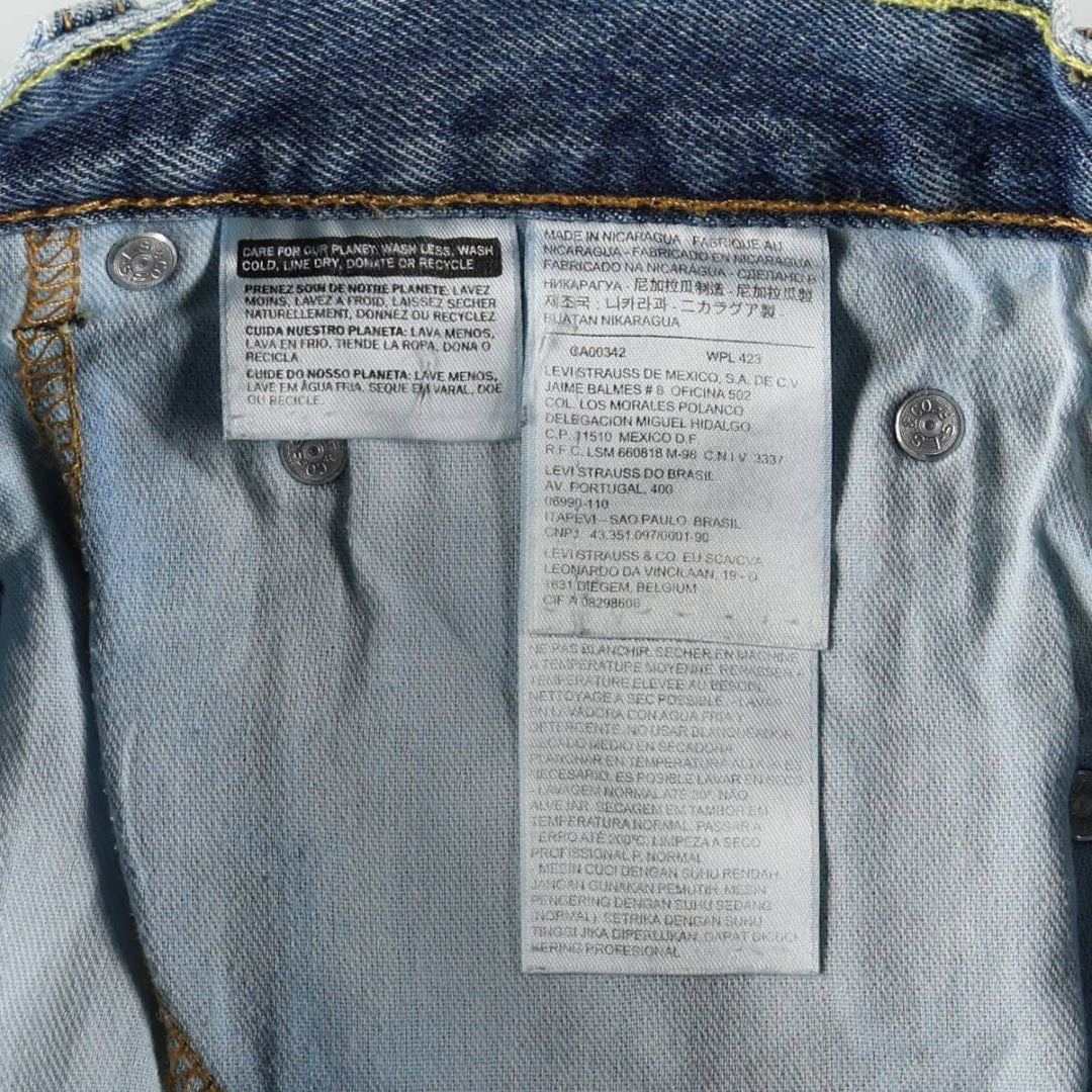 Levi's 517 Bootcut Denim Pants for Men, W31 equivalent cotton blue type Vintage Second Hand