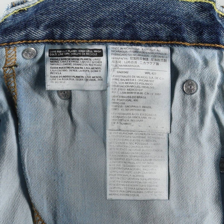 Levi's 517 Bootcut Denim Pants for Men, W31 equivalent cotton blue type Vintage Second Hand