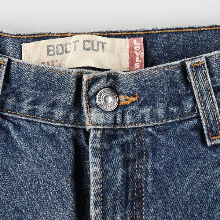 Levi's 517 BOOT CUT Bootcut denim pants for men, size w31 cotton blue type Vintage Second Hand