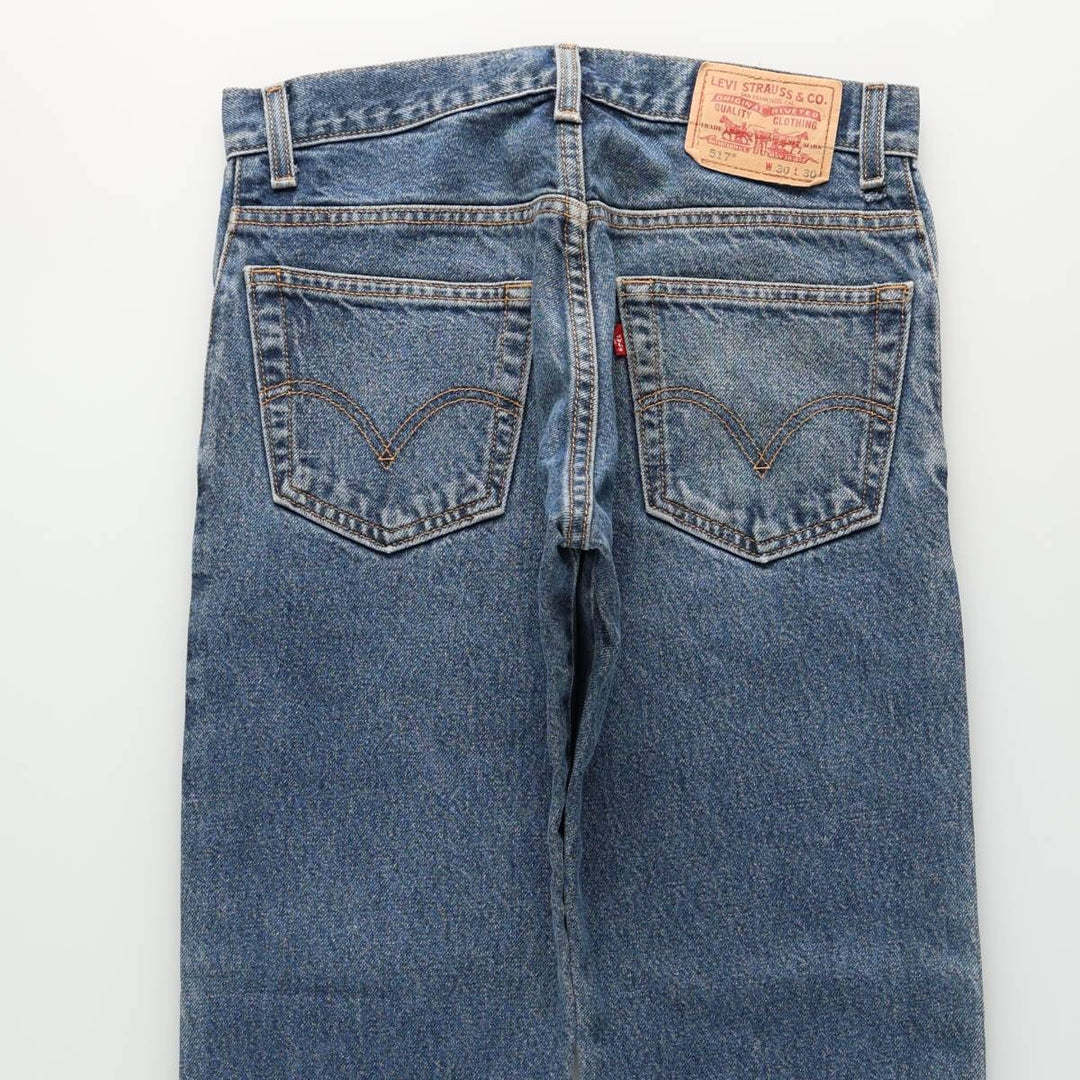 Levi's 517 BOOT CUT Bootcut denim pants for men, size w31 cotton blue type Vintage Second Hand