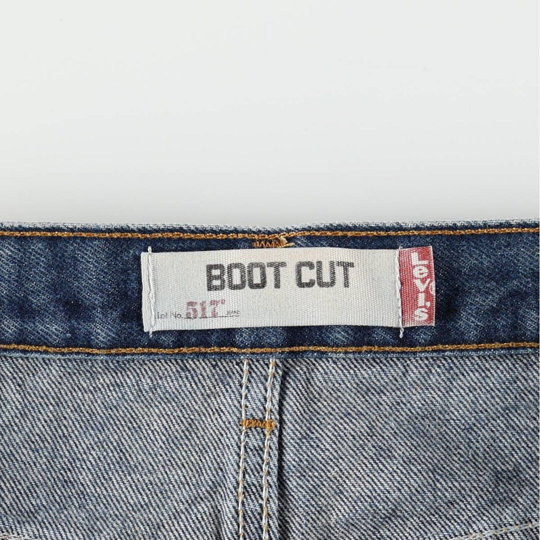 Levi's 517 BOOT CUT Bootcut denim pants for men, size w33 cotton blue type Vintage Second Hand