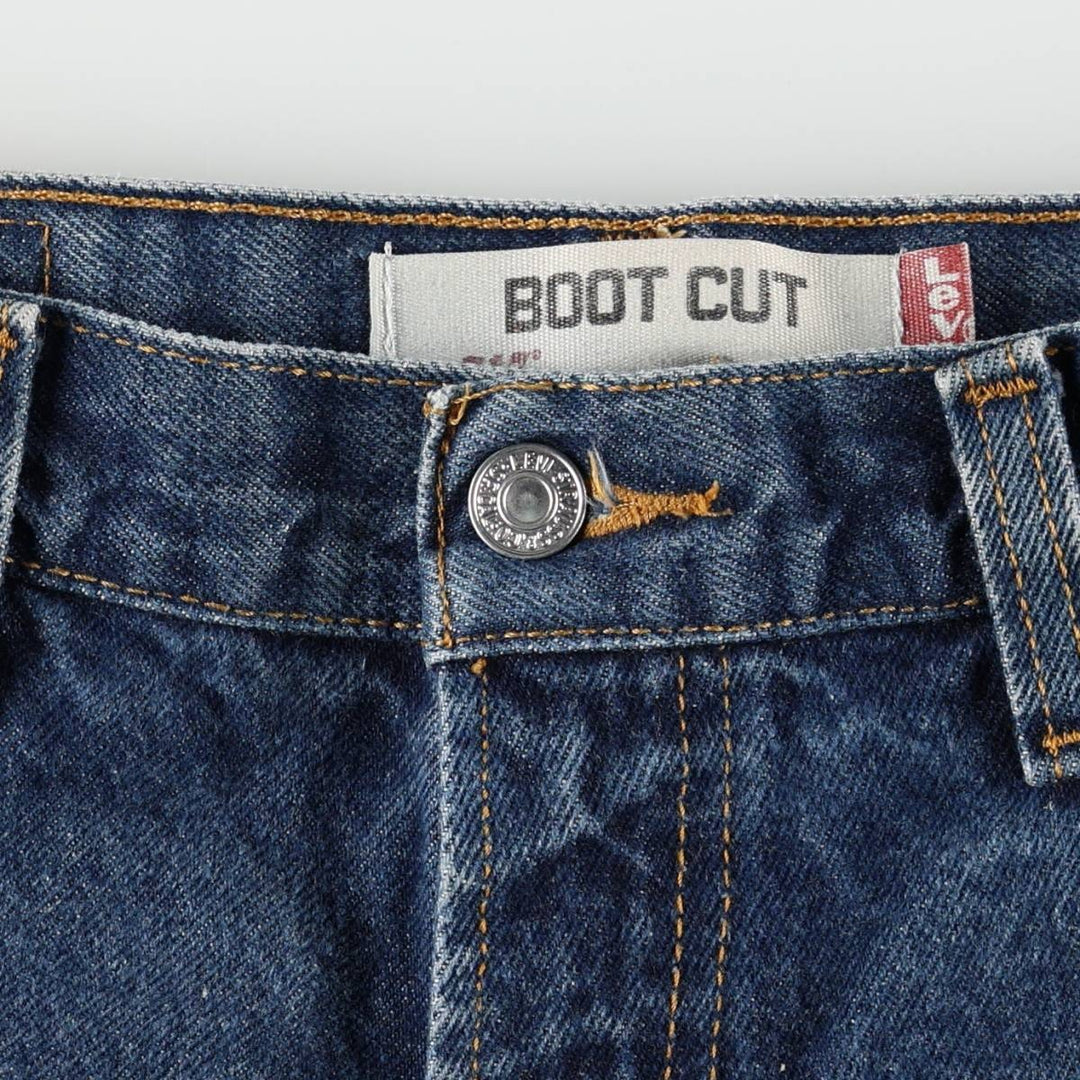 Levi's 517 BOOT CUT Bootcut denim pants for men, size w33 cotton blue type Vintage Second Hand