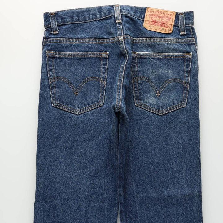 Levi's 517 BOOT CUT Bootcut denim pants for men, size w33 cotton blue type Vintage Second Hand