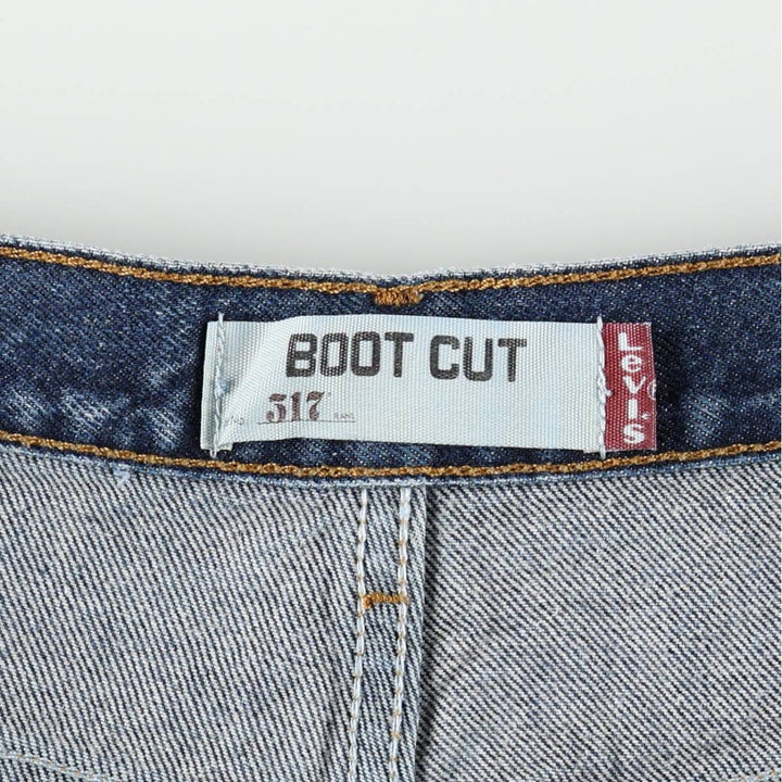 Levi's 517 Boot Cut Denim Pants, Men's, Size 36 cotton blue type Vintage Second Hand