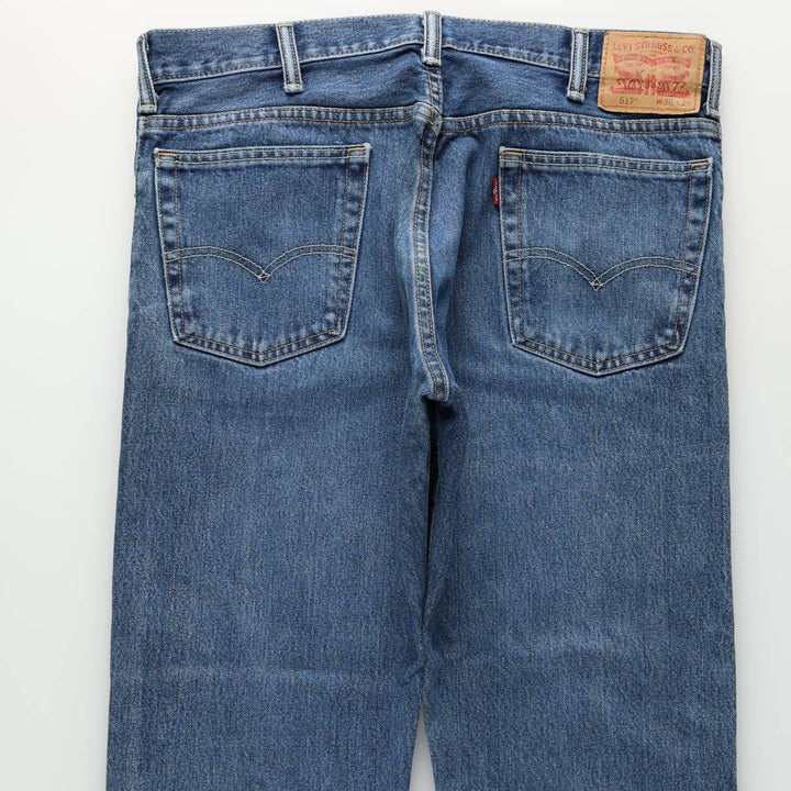 Levi's 517 Bootcut Denim Pants, Men's Size 37 cotton blue type Vintage Second Hand