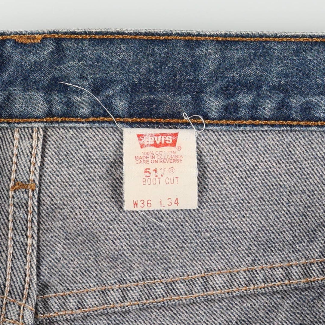 90'S Levi's 517-0216 Bootcut Denim Pants, Men's Size W36 (approx.), Vintage cotton blue type Vintage Second Hand