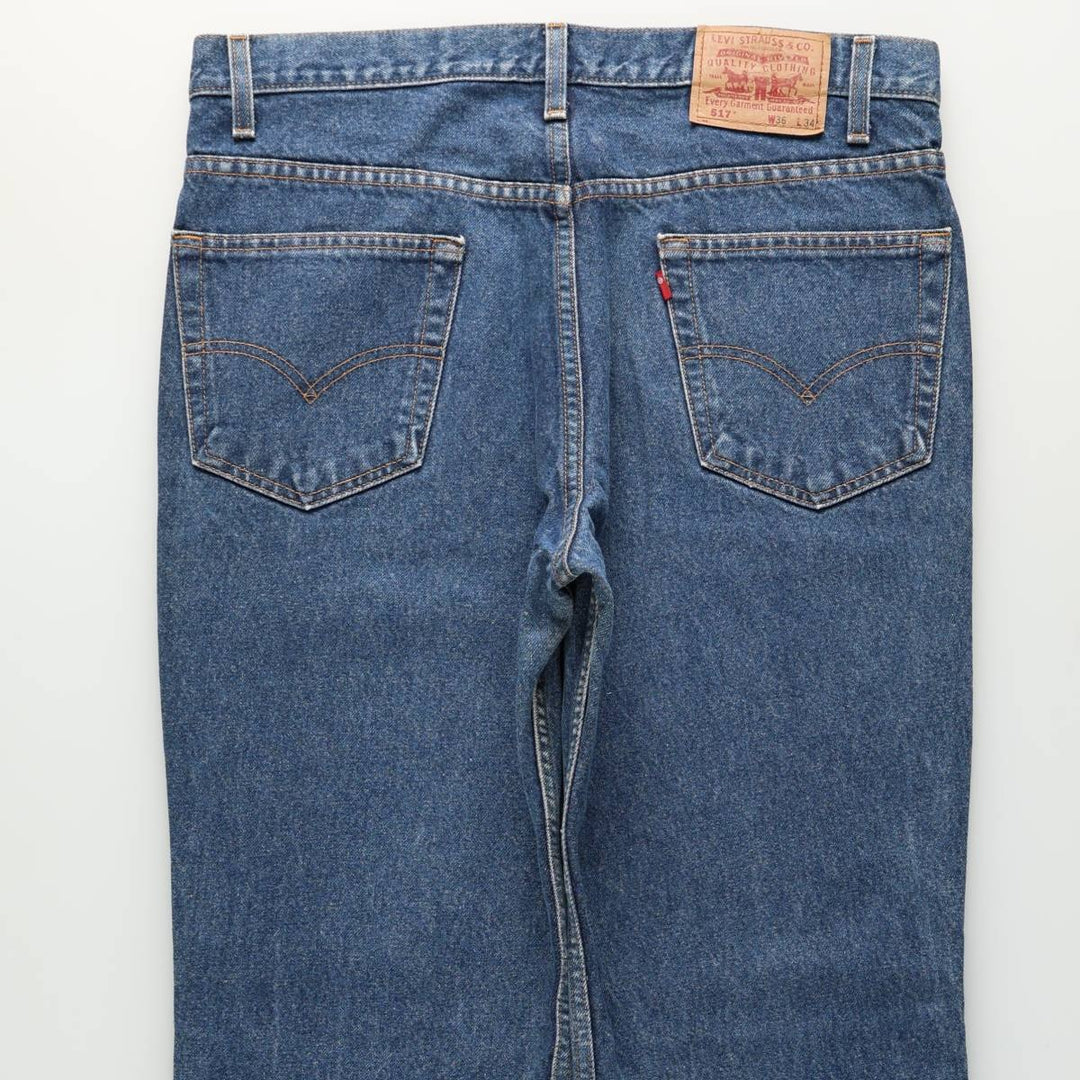 90'S Levi's 517-0216 Bootcut Denim Pants, Men's Size W36 (approx.), Vintage cotton blue type Vintage Second Hand