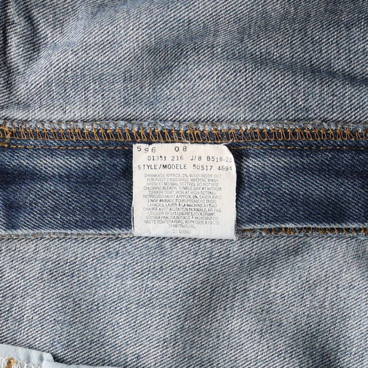 Levi's 517 BOOT CUT bootcut denim pants, made in Canada, men's size W36 (approx.). cotton blue type Vintage Second Hand