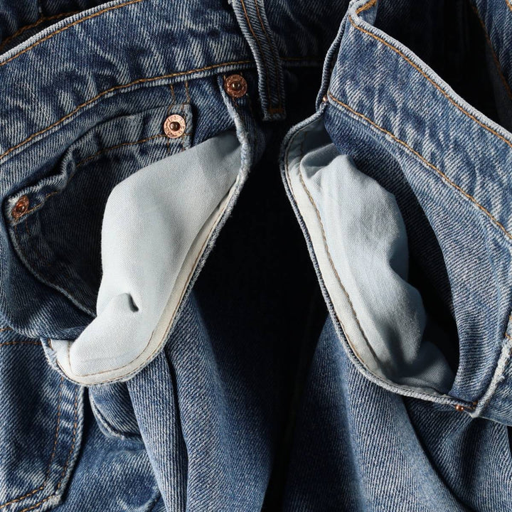 Levi's 517 BOOT CUT bootcut denim pants, made in Canada, men's size W36 (approx.). cotton blue type Vintage Second Hand