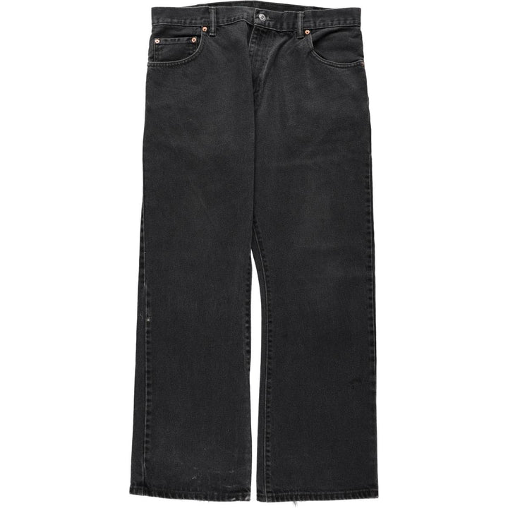 Levi's 517 Black Denim Bootcut Jeans, W36 L30 (Men's equivalent to W36) unclear black type Vintage Second Hand