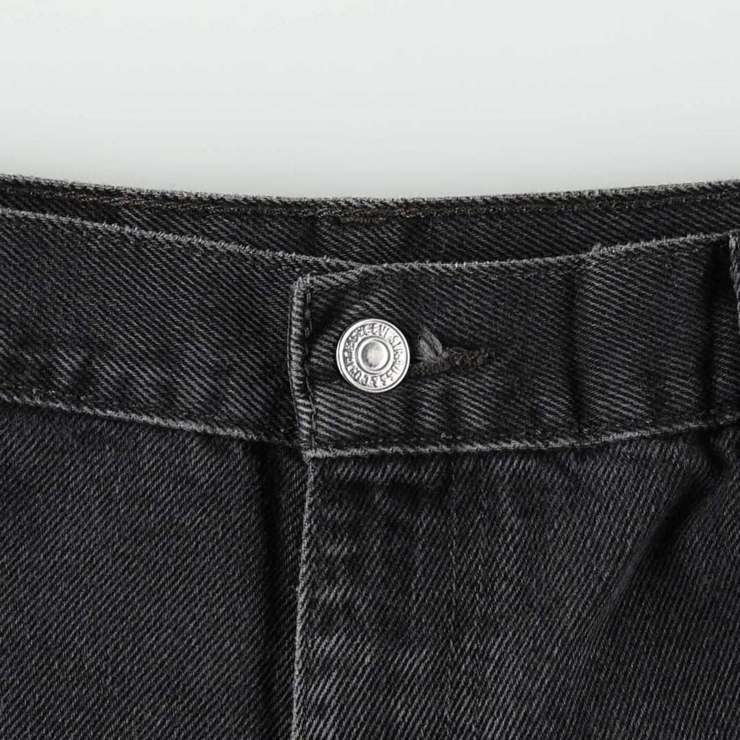 Levi's 517 Black Denim Bootcut Jeans, W36 L30 (Men's equivalent to W36) unclear black type Vintage Second Hand