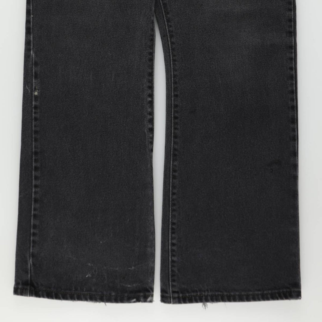 Levi's 517 Black Denim Bootcut Jeans, W36 L30 (Men's equivalent to W36) unclear black type Vintage Second Hand