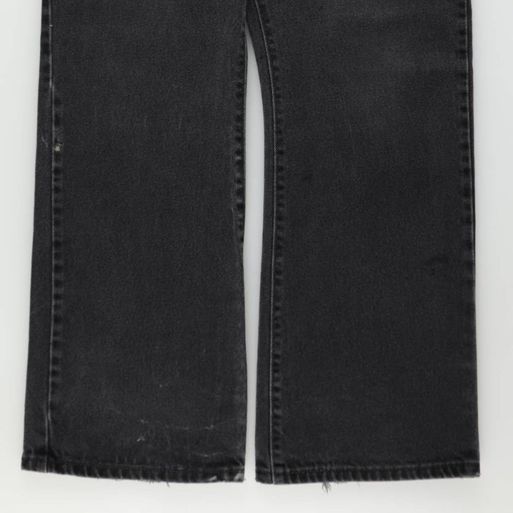 Levi's 517 Black Denim Bootcut Jeans, W36 L30 (Men's equivalent to W36) unclear black type Vintage Second Hand