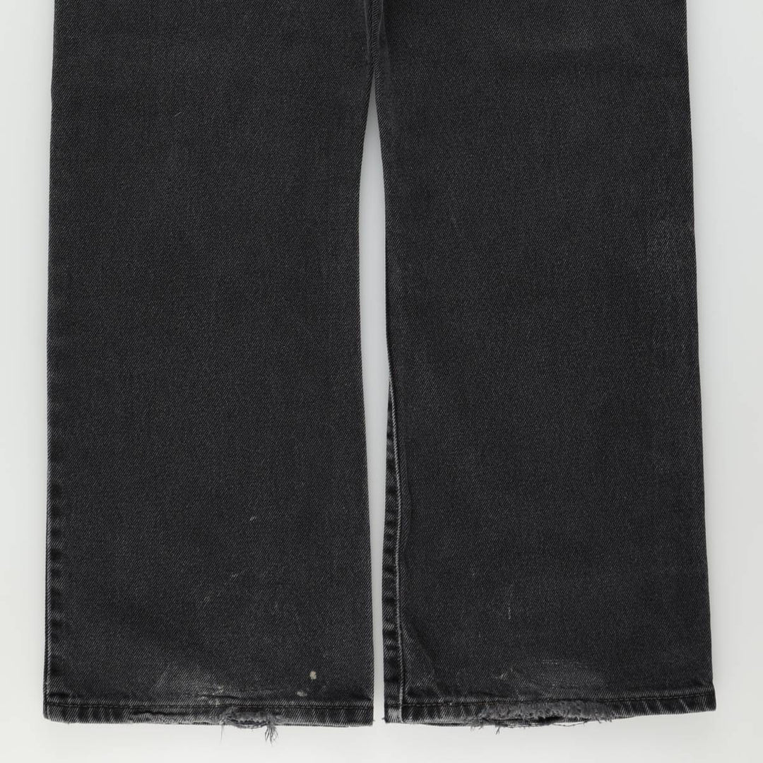 Levi's 517 Black Denim Bootcut Jeans, W36 L30 (Men's equivalent to W36) unclear black type Vintage Second Hand