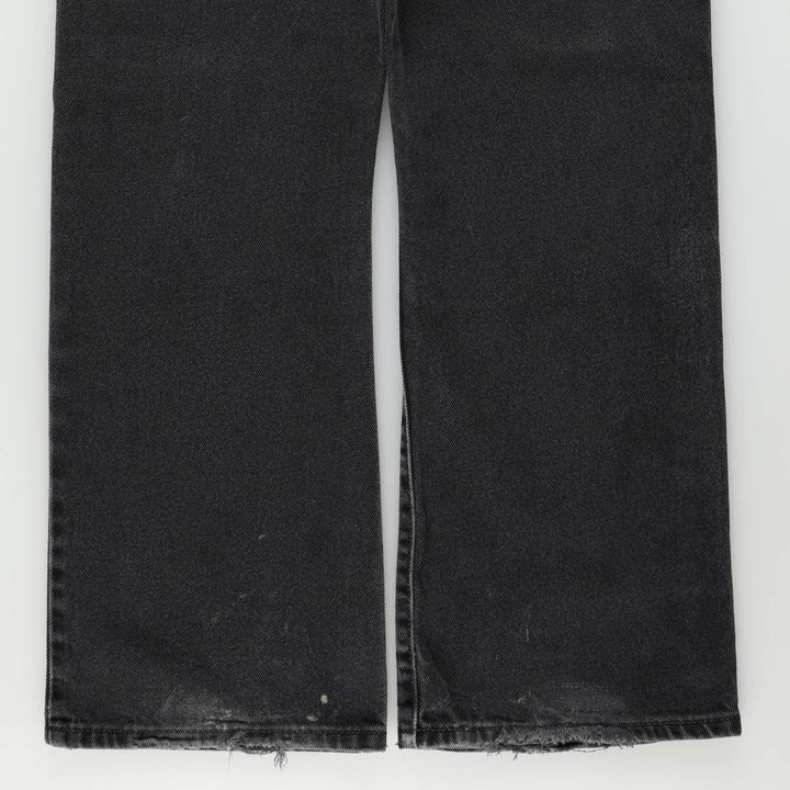 Levi's 517 Black Denim Bootcut Jeans, W36 L30 (Men's equivalent to W36) unclear black type Vintage Second Hand