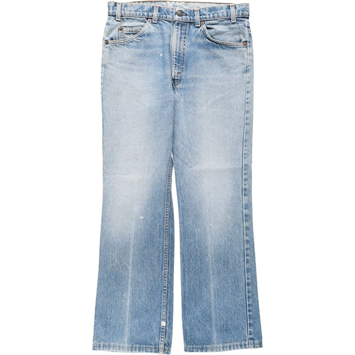90s-00'S Levi's 40517-0215 Orange Tab Bootcut Denim Pants, Made in USA, Men's W33 (approx.), Vintage cotton blue type Vintage Second Hand
