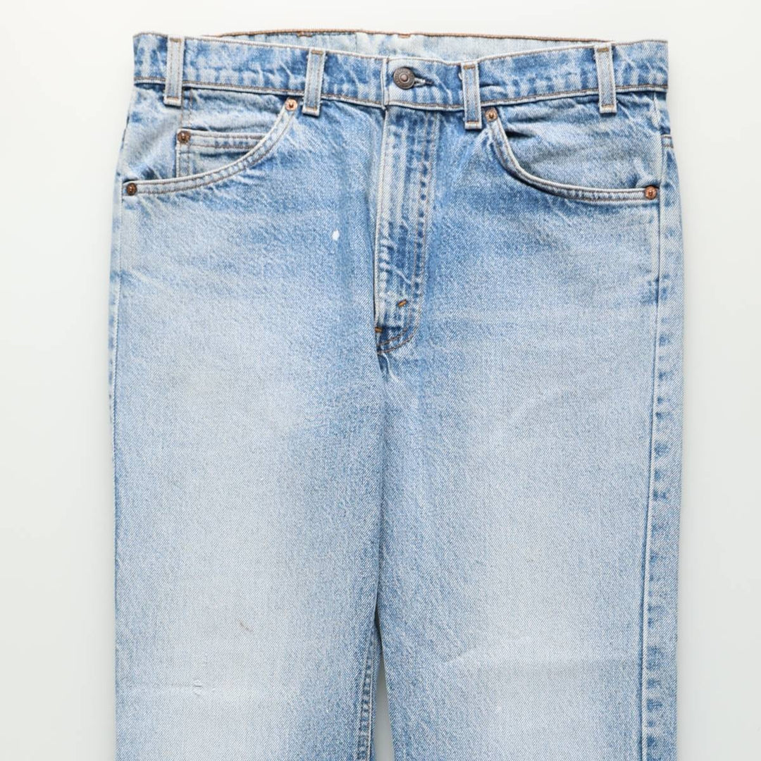 90s-00'S Levi's 40517-0215 Orange Tab Bootcut Denim Pants, Made in USA, Men's W33 (approx.), Vintage cotton blue type Vintage Second Hand