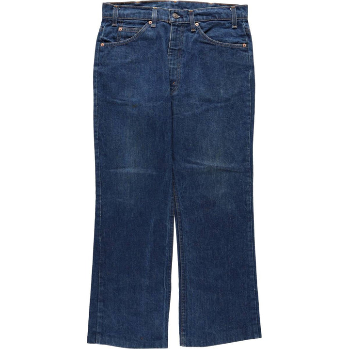 1980'S Levi's 20517-0217 Bootcut Denim Pants, Made in USA, Men's Size W33 (approx.), Vintage unclear blue type Vintage Second Hand