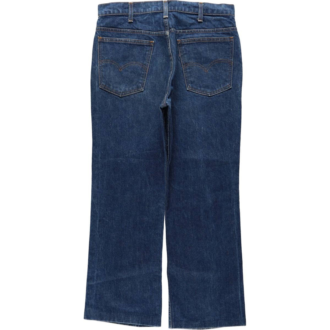 1980'S Levi's 20517-0217 Bootcut Denim Pants, Made in USA, Men's Size W33 (approx.), Vintage unclear blue type Vintage Second Hand