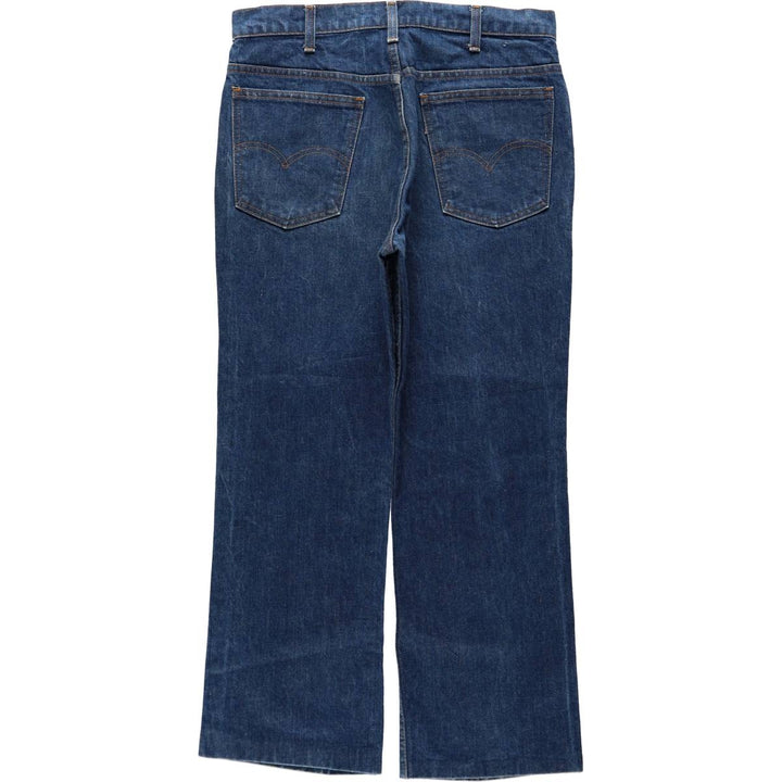 1980'S Levi's 20517-0217 Bootcut Denim Pants, Made in USA, Men's Size W33 (approx.), Vintage unclear blue type Vintage Second Hand