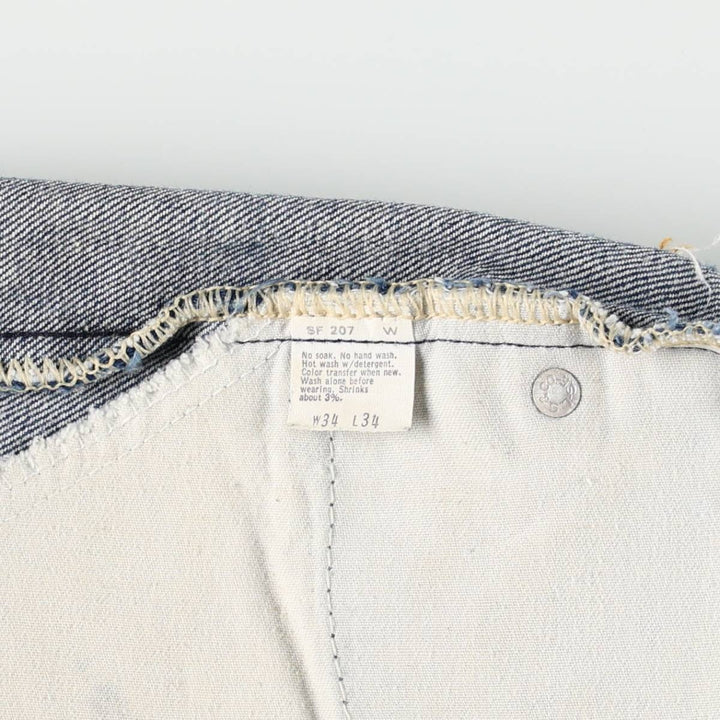 1980'S Levi's 20517-0217 Bootcut Denim Pants, Made in USA, Men's Size W33 (approx.), Vintage unclear blue type Vintage Second Hand