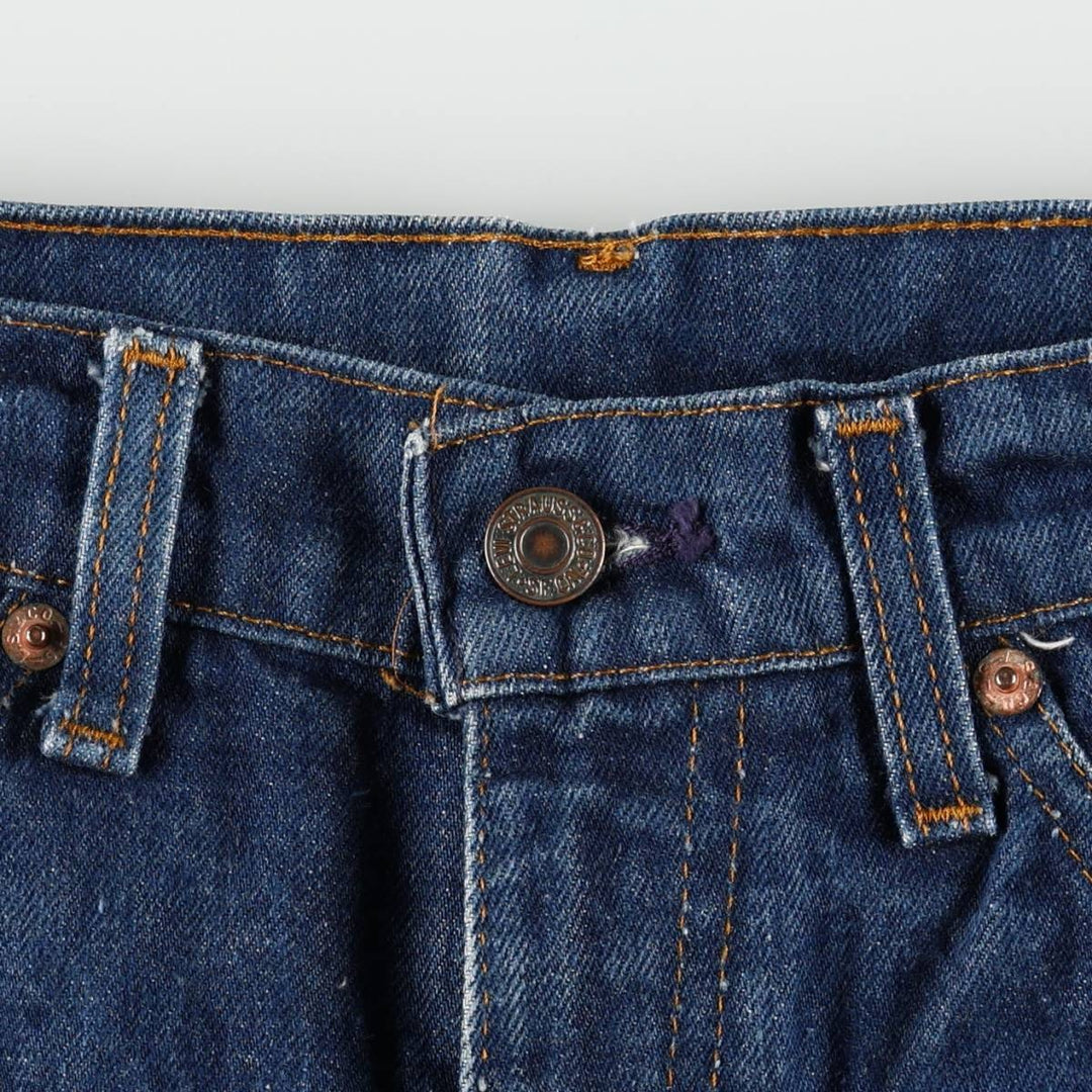 1980'S Levi's 20517-0217 Bootcut Denim Pants, Made in USA, Men's Size W33 (approx.), Vintage unclear blue type Vintage Second Hand
