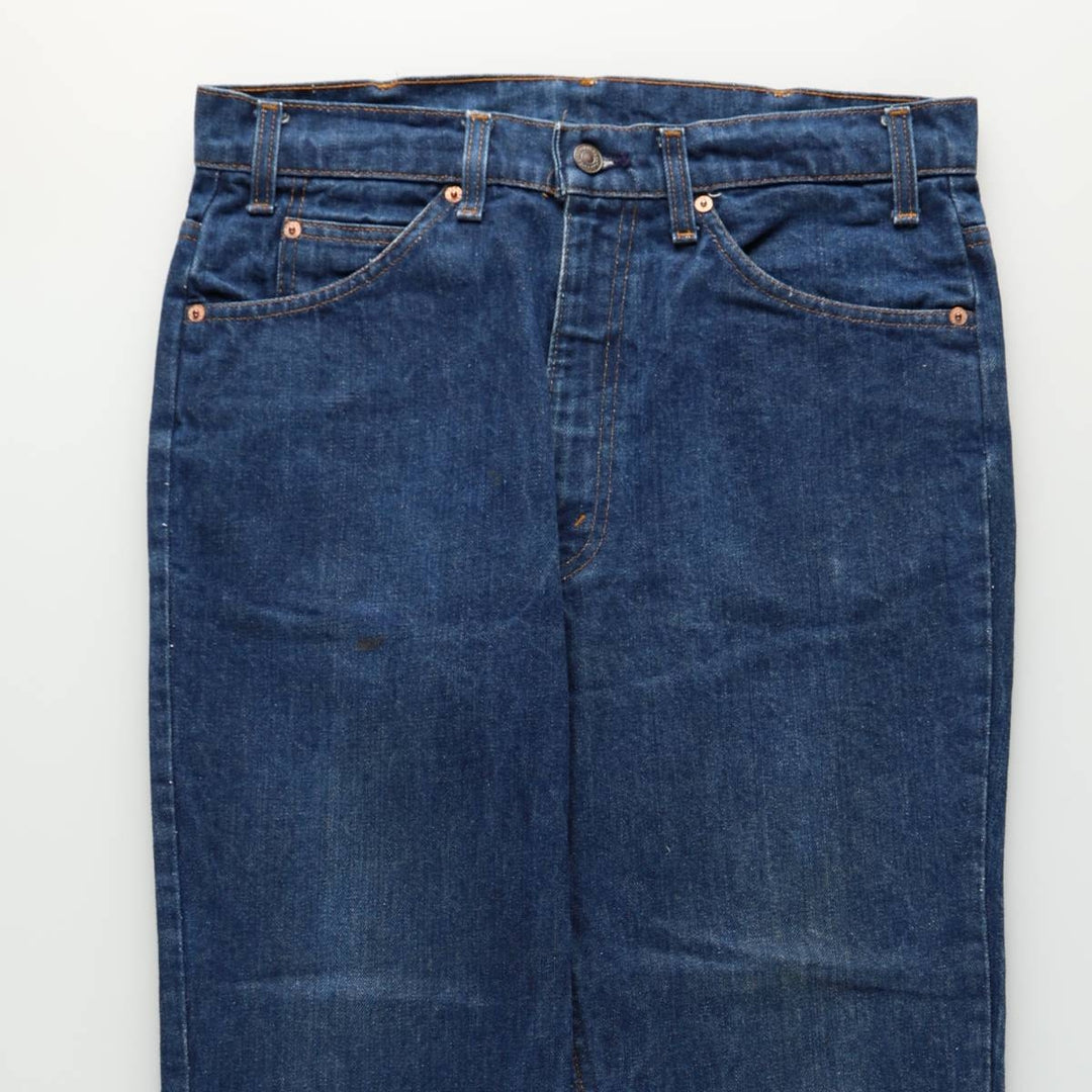 1980'S Levi's 20517-0217 Bootcut Denim Pants, Made in USA, Men's Size W33 (approx.), Vintage unclear blue type Vintage Second Hand