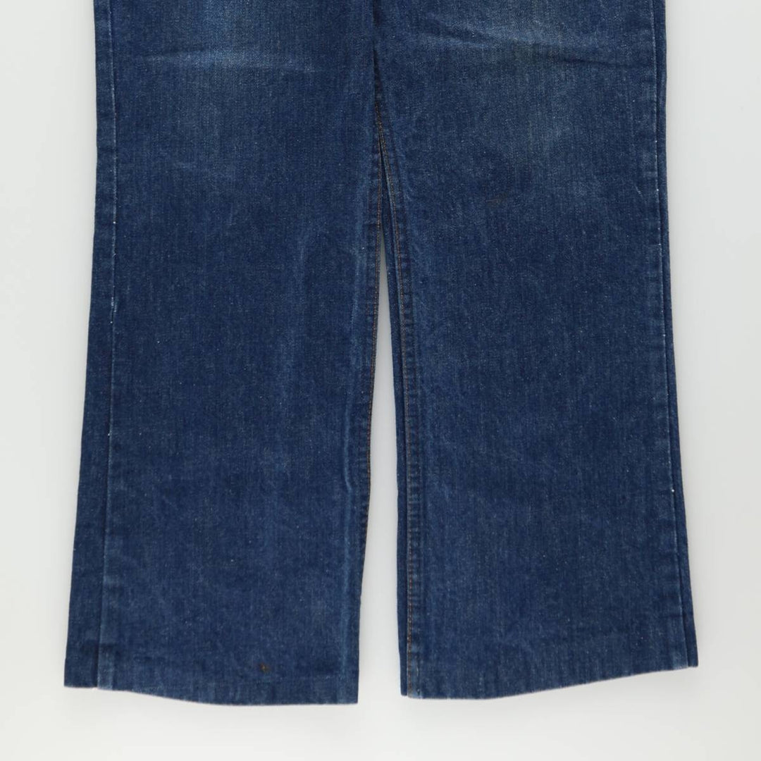 1980'S Levi's 20517-0217 Bootcut Denim Pants, Made in USA, Men's Size W33 (approx.), Vintage unclear blue type Vintage Second Hand