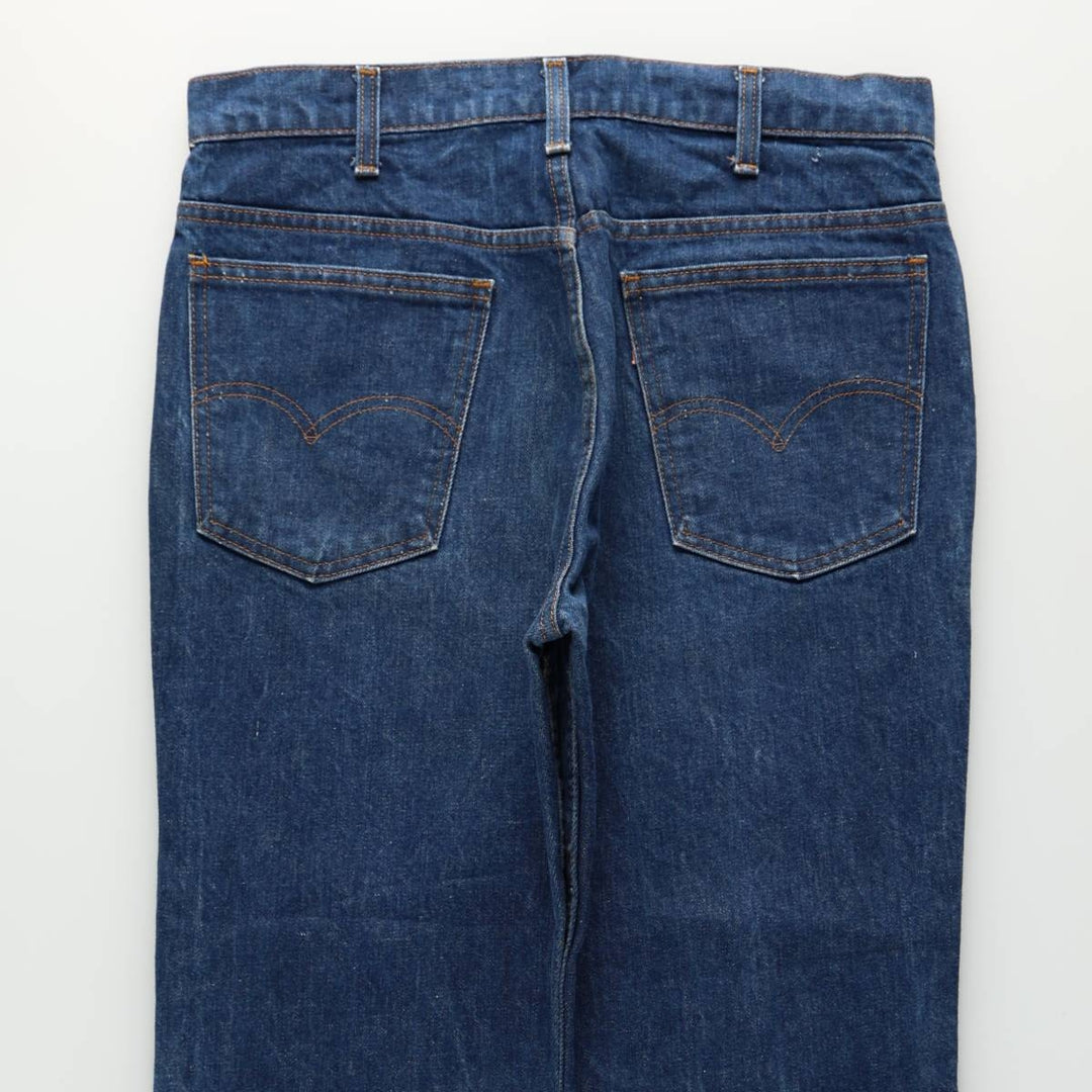 1980'S Levi's 20517-0217 Bootcut Denim Pants, Made in USA, Men's Size W33 (approx.), Vintage unclear blue type Vintage Second Hand