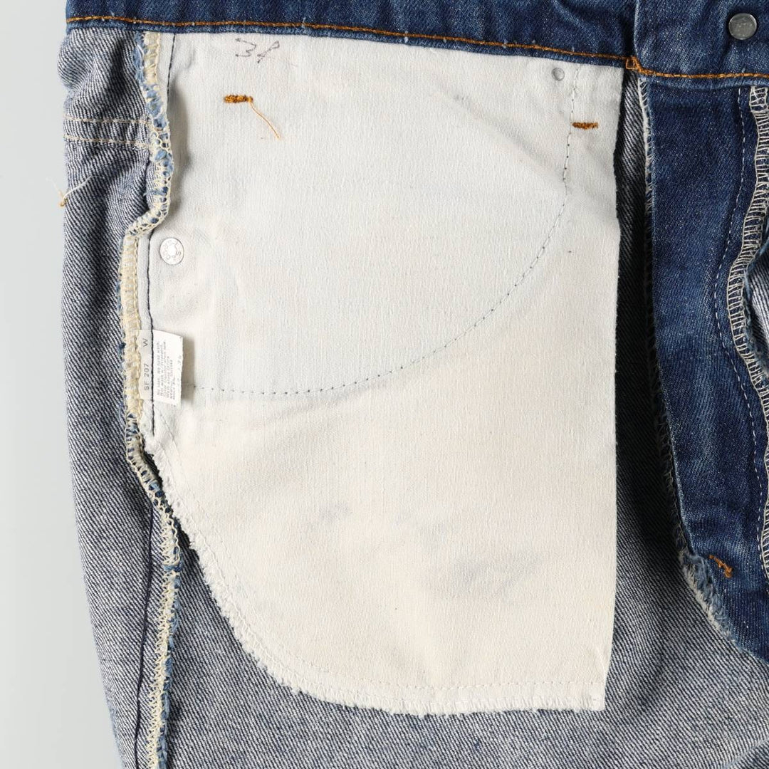 1980'S Levi's 20517-0217 Bootcut Denim Pants, Made in USA, Men's Size W33 (approx.), Vintage unclear blue type Vintage Second Hand