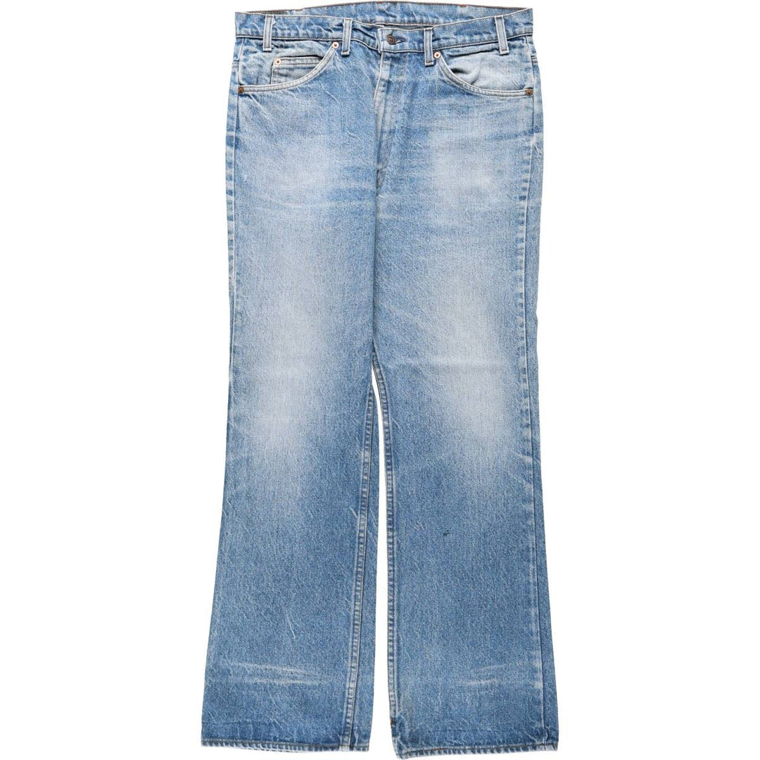 ~1980'S Levi's 517 Orange Tab Bootcut Denim Pants, Made in USA, Men's W36 (approx.), Vintage unclear blue type Vintage Second Hand