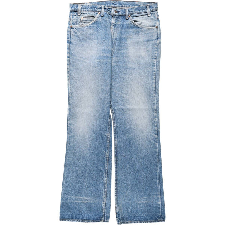 ~1980'S Levi's 517 Orange Tab Bootcut Denim Pants, Made in USA, Men's W36 (approx.), Vintage unclear blue type Vintage Second Hand