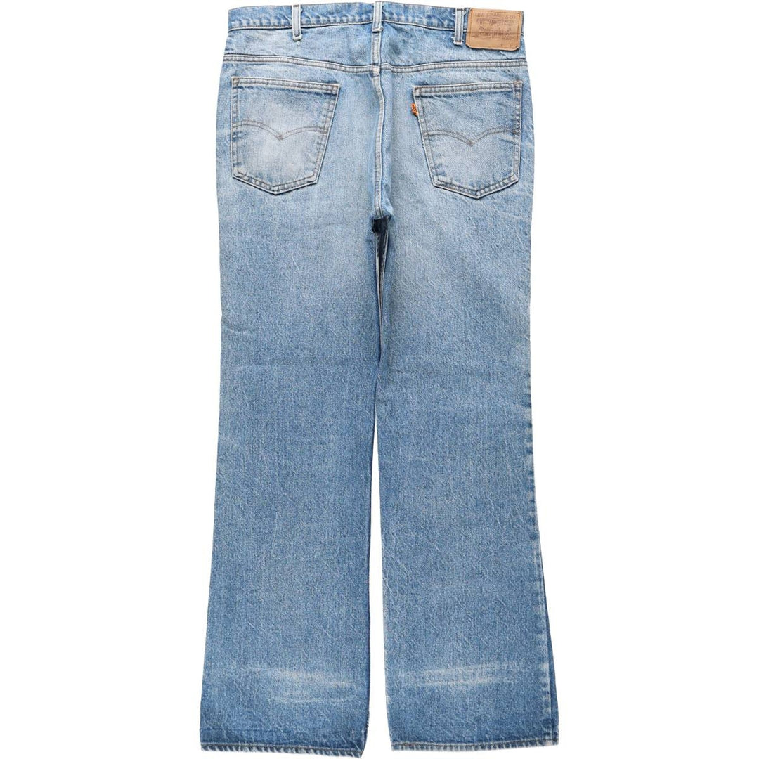 ~1980'S Levi's 517 Orange Tab Bootcut Denim Pants, Made in USA, Men's W36 (approx.), Vintage unclear blue type Vintage Second Hand