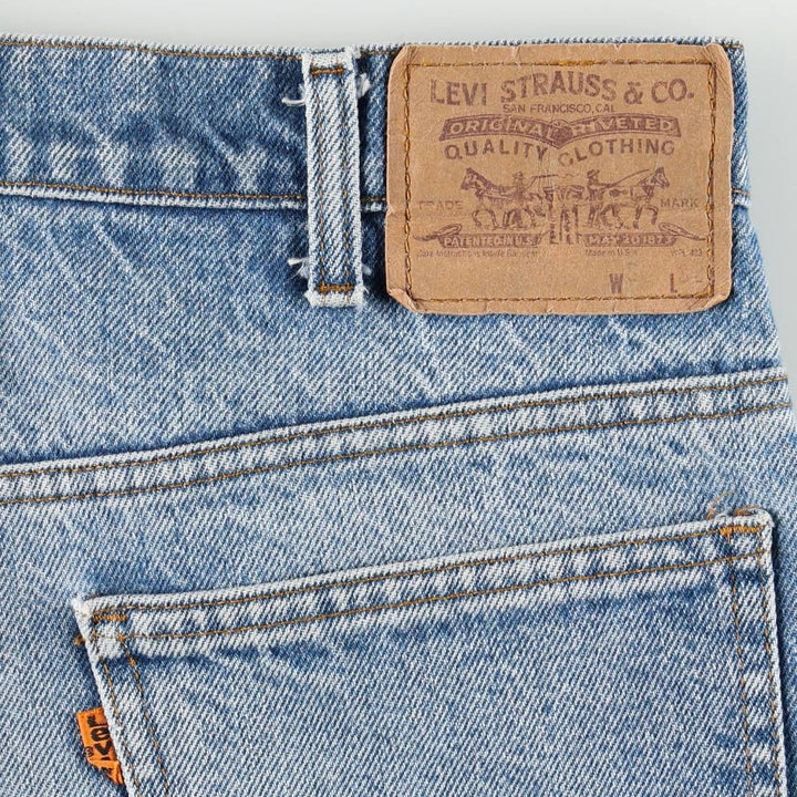 ~1980'S Levi's 517 Orange Tab Bootcut Denim Pants, Made in USA, Men's W36 (approx.), Vintage unclear blue type Vintage Second Hand
