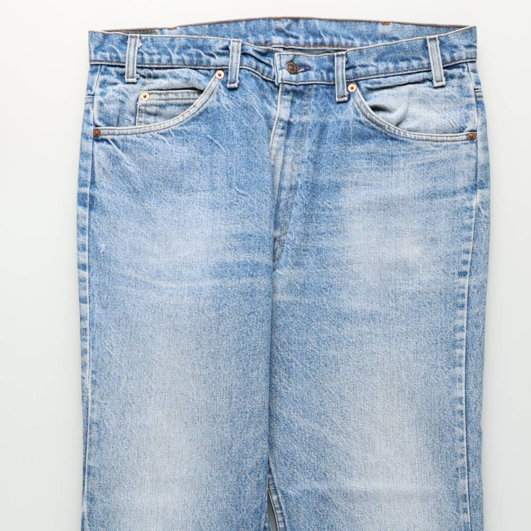 ~1980'S Levi's 517 Orange Tab Bootcut Denim Pants, Made in USA, Men's W36 (approx.), Vintage unclear blue type Vintage Second Hand