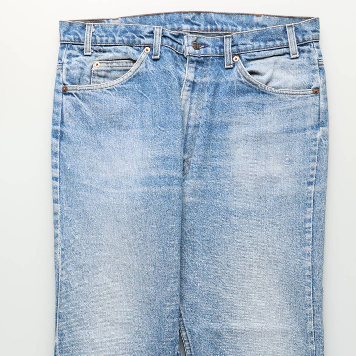 ~1980'S Levi's 517 Orange Tab Bootcut Denim Pants, Made in USA, Men's W36 (approx.), Vintage unclear blue type Vintage Second Hand