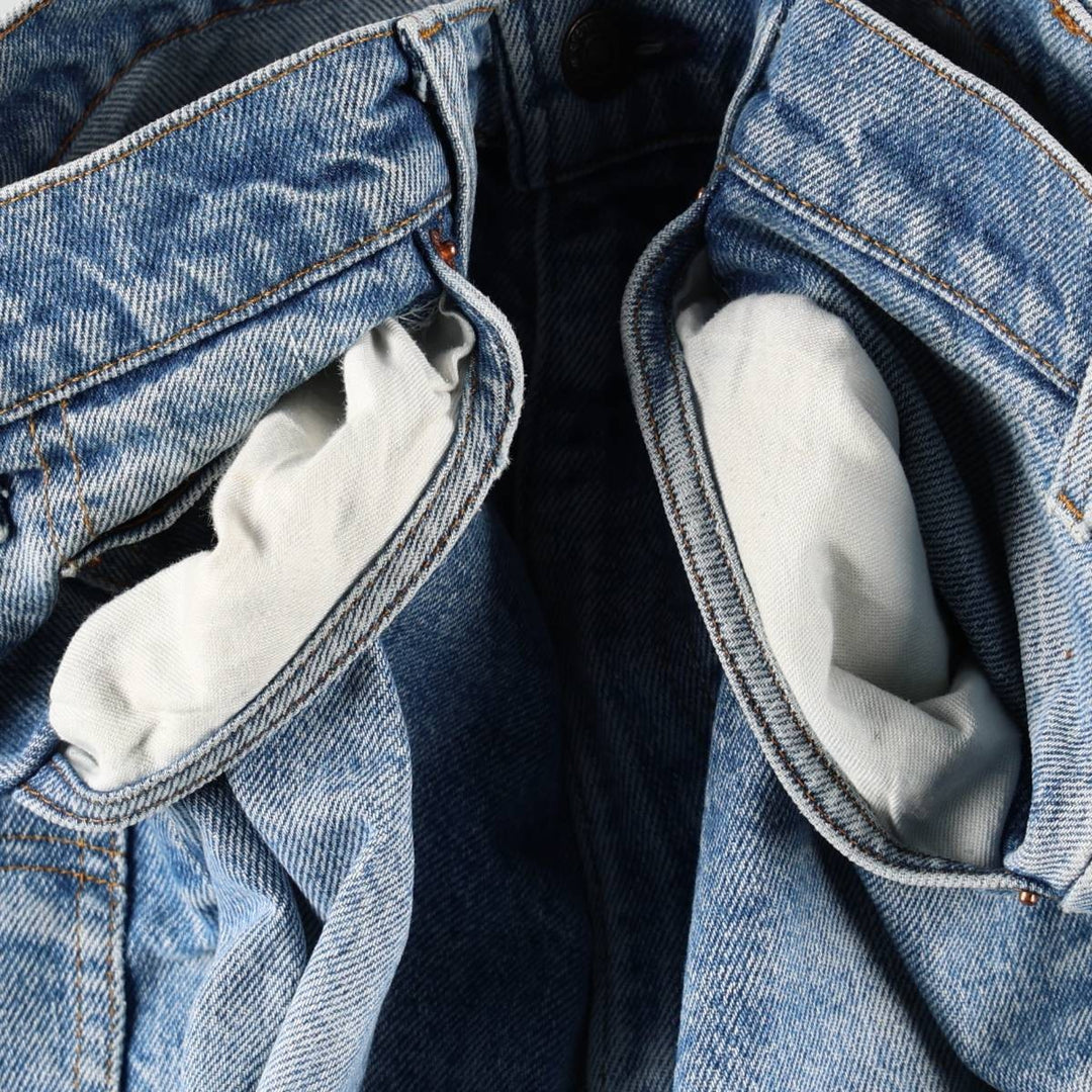 ~1980'S Levi's 517 Orange Tab Bootcut Denim Pants, Made in USA, Men's W36 (approx.), Vintage unclear blue type Vintage Second Hand