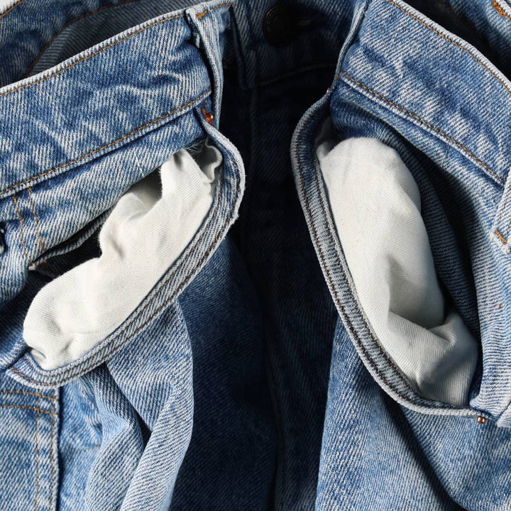~1980'S Levi's 517 Orange Tab Bootcut Denim Pants, Made in USA, Men's W36 (approx.), Vintage unclear blue type Vintage Second Hand